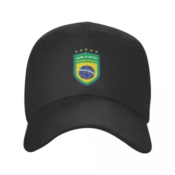 Бейсболка с футбольным флагом Бразилии, мужская женская персонализированная регулируемая унисекс, бразильская шляпа Proud Dad, весенние бейсболки Snapback