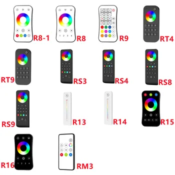 Контроллер полосы RGB/RGBW, беспроводной пульт дистанционного управления 2.4 G для RGB-подсветки для включения/выключения регулировки цвета, динамического изменения, группового разделения