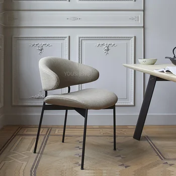 Мягкое скандинавское обеденное кресло для гостиной Индивидуальное Современное кресло для спальни с расслабляющей роскошной спинкой Tabourets De Bar Набор кухонной мебели