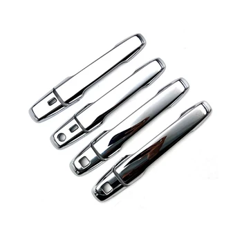 1 комплект хромированной серебристой отделки рамы ручки боковой двери автомобиля для Daihatsu Tanto/Funcross/Canbus
