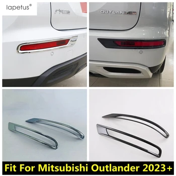 Накладка Рамки Противотуманной Фары Заднего Бампера Mitsubishi Outlander 2023 2024 ABS Хром/Углеродное Волокно Аксессуары Для Экстерьера