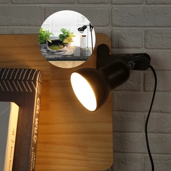 Вращающийся на 360 градусов зажим-подставка для ламп в форме черепахи, рептилии, держатель лампы с выключателем, прикроватный светильник
