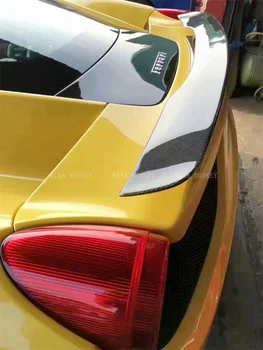 Подходит для Ferrari 458, оклейка крыла модифицированным углеродным волокном, прижимное крыло с фиксированным ветровым оперением, задний спойлер без