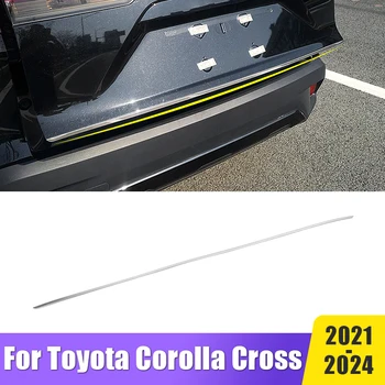 Накладка На Заднюю Дверь Багажника Накладка На Заднюю Дверь Подходит Для Toyota Corolla Cross XG10 2021 2022 2023 2024 Автоаксессуары