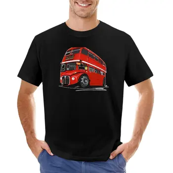 Винтажный Двухэтажный автобус, Классическая футболка Routemaster Red London Bus, Аниме-футболка, летний топ, мужские графические футболки в стиле хип-хоп