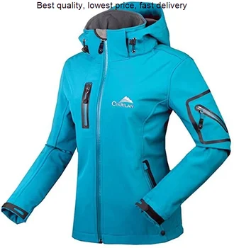 Женская флисовая куртка Softshell из термофлиса, ветрозащитная куртка для пеших прогулок, бега, треккинга, кемпинга с капюшоном для занятий спортом на открытом воздухе