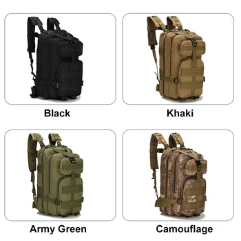 Походный тактический рюкзак Molle Assault Pack из ткани Оксфорд Большой емкости для пеших прогулок, Охотничья дорожная сумка через плечо