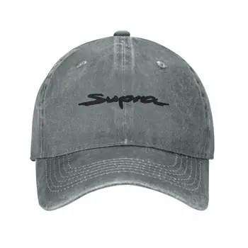 Черные бейсболки с логотипом фабрики Supra, джинсовые шляпы Snapback, Уличная Регулируемая бейсбольная ковбойская шляпа в стиле хип-хоп для унисекс