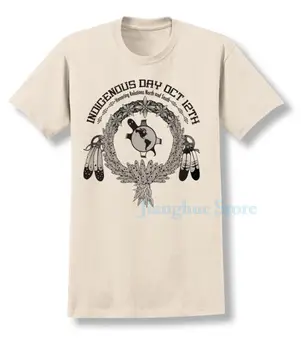 День Сопротивления коренных народов, 12 октября, футболка, хлопковая повседневная мужская футболка, женские футболки, топы