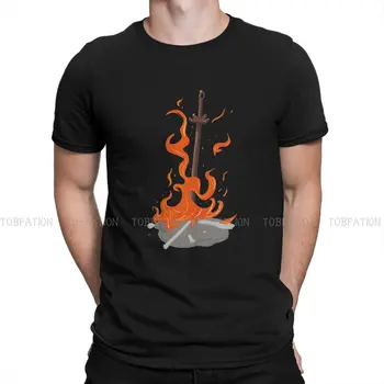 Игра Dark Souls Футболка Bonfire Homme Мужские футболки Blusas Хлопковая футболка для мужчин