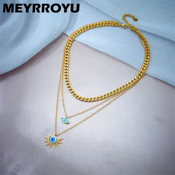 Ожерелье из нержавеющей стали MEYRROYU 316 с подвеской 