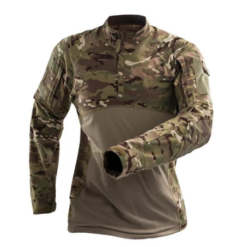 Военная мужская камуфляжная тактическая футболка с длинным рукавом, брендовая хлопковая дышащая рубашка с боевой лягушкой, Мужские тренировочные рубашки S-3XL