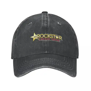 Rockstar Energy Drink Бейсболка в стиле Унисекс, потертые джинсовые шляпы, повседневная бейсболка для бега на открытом воздухе, бейсболка для гольфа Snapback