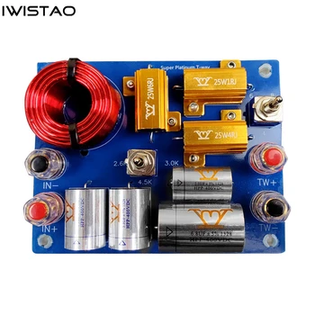 IWISTAO Независимый Регулируемый Кроссовер Высоких Частот 2.6 3 4.5K Импеданс 4-6-8 Ом Динамики мощностью 120 Вт HIFI Audio DIY