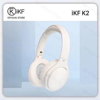 iKF K2 -Беспроводные наушники Bluetooth с шумоподавлением вызова, проводная гарнитура, басовый стереозвук, 50 часов использования для iOS/ Android