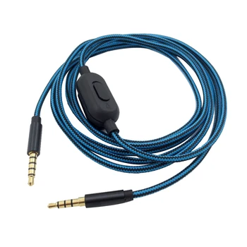 Портативный кабель для наушников, аудиокабель для Logitech Astro A10 A40 A30, наушники, аксессуары для гарнитуры (регулятор громкости)