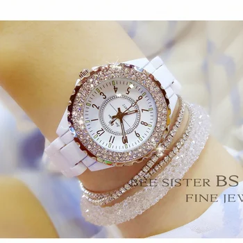 Женские часы BS New Light из керамики класса люкс с бриллиантами