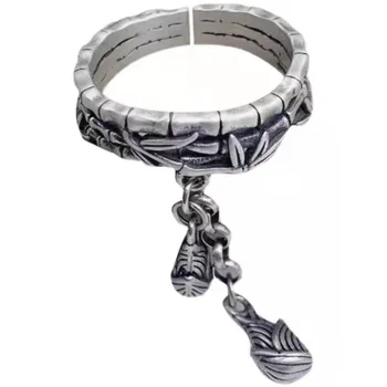 Новое фестивальное кольцо с бамбуковой кисточкой для женщин с классическими и элегантными отверстиями