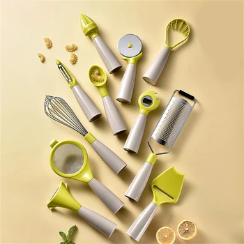 Набор кухонных инструментов Компактный и удобный нож для авокадо, открывалка для взбивания, двусторонняя овощечистка, Небольшой набор инструментов из Абс-пластика, высококачественные материалы