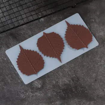 Форма листа тополя Силиконовая форма Инструменты для украшения торта Листья Лист для переноса шоколада Форма Трафарет для выпечки Шаблонный