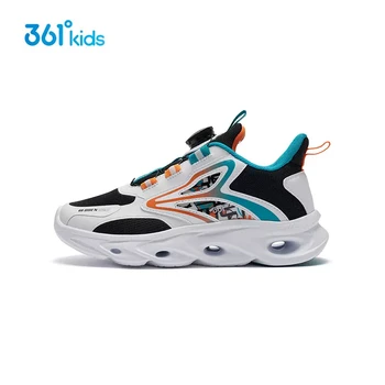 Детская обувь 361 градус Для мальчиков Детская обувь для бега Сетчатые дышащие кроссовки для девочек с ремешком с пряжкой