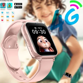 4G Sim-карта Детские Смарт-Часы 1,85 дюйма С Полным Касанием 4G Smartwatch С Игровой Камерой WeChat Video Chat Remote Baby Monitor Smartwatch