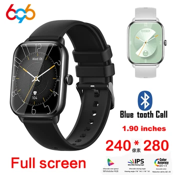 Новые 1,9-дюймовые мужские и женские умные часы Blue Tooth Call Sports Fitness 2023, водонепроницаемый браслет для измерения сердечного ритма, Голосовой помощник, умные часы