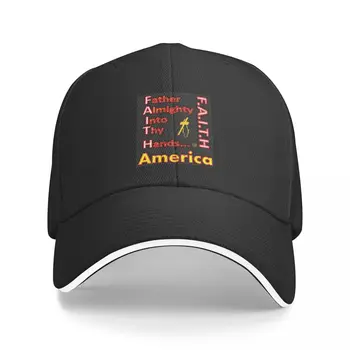 Новая одежда Witimagine FAITH - Смещенная Сетка - Выцветание, Америка # 1, Бейсболка, походная шляпа, летние шляпы, Модная Пляжная женская Шляпа, Мужская
