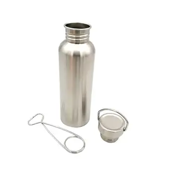 Походная бутылка с ручкой-крючком, Гладкая поверхность, Чашка для кипятка, чайник, Принадлежности для охоты на открытом воздухе, 750 мл