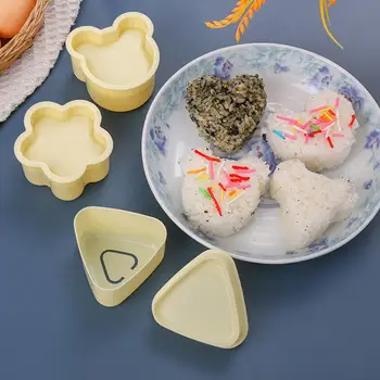 Форма для приготовления суши своими руками, Симпатичный Пресс для приготовления рисовых шариков Онигири, Треугольные Аксессуары для приготовления суши, Японская Кухня, Форма для приготовления суши Bento M7D7