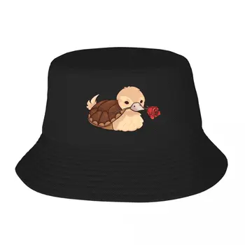 ATLA Черепаха Утка с розой, шляпы-ведра, Панама для детей, шляпы-бобы, осенние шляпы рыбаков, Летние кепки унисекс для пляжной рыбалки