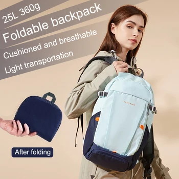 Женский портативный складной студенческий рюкзак, сумка для покупок для активного отдыха, походная сумка для кемпинга, 25 л